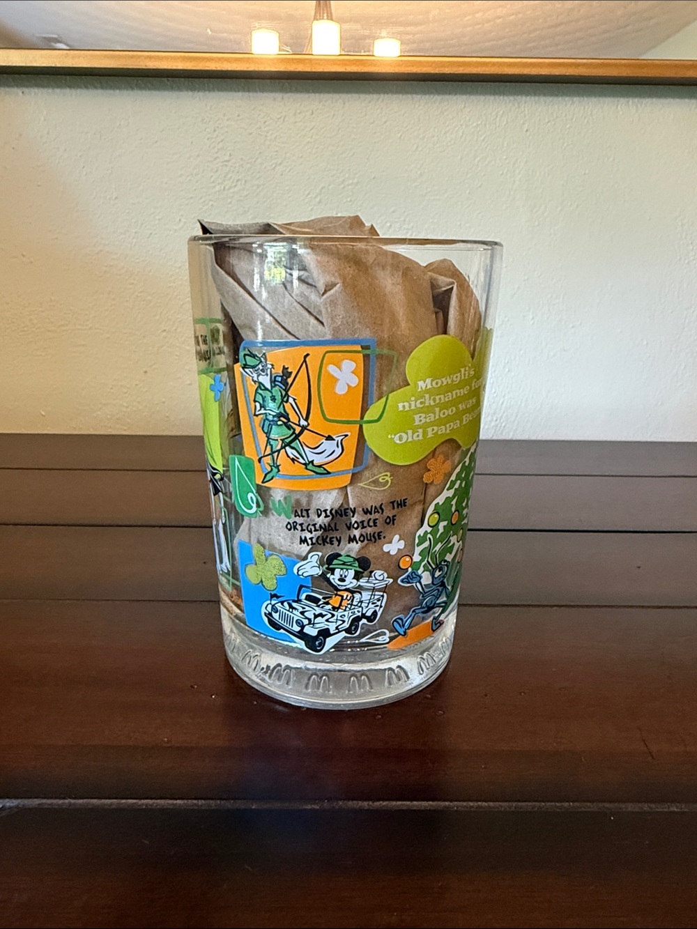 McDonald's Disney "100 Years of Magic" collector glass